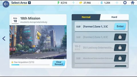 Mission 18 (Global) and momo talk