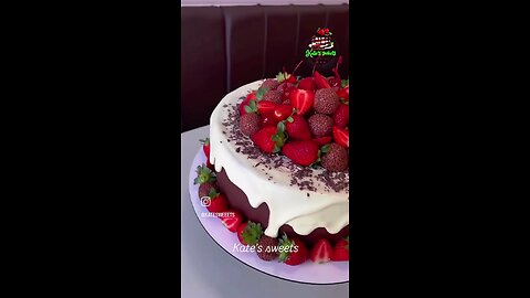 strawberry 🍓 chocolate cake