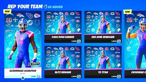 *NEW* FORTNITE NFL SKINS OUT NOW! FORTNITE ITEM SHOP LIVE! (FORTNITE ITEM SHOP)