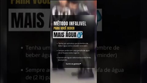 COMO BEBER MAIS ÁGUA? - Vídeos Tiktok #Shorts