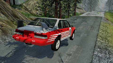 Cars Stress Test on Old Broken Road - BeamNG.Drive