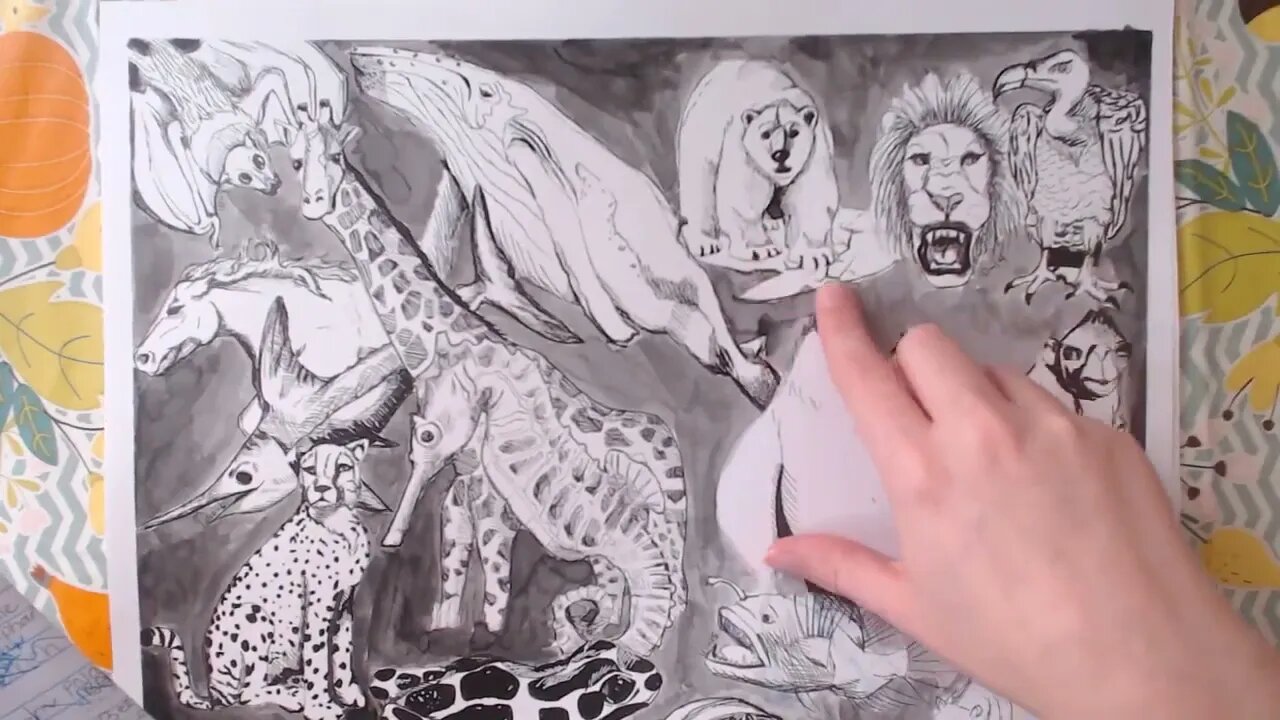 Inktober 2017 Drawings Tour