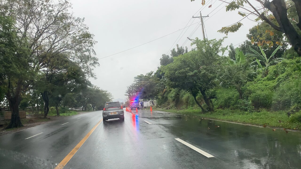 Car accident on the highway