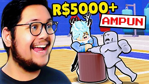 AKU HABISIN 5K+ ROBUX UNTUK TAMATIN Arm Wrestle Simulator!?