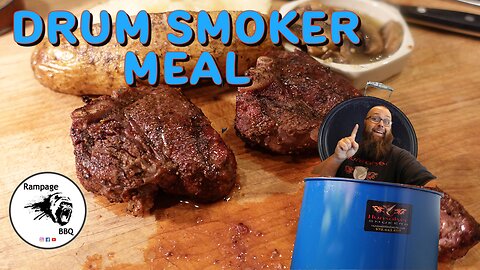 Whole Drum Smoker meat with Lamb