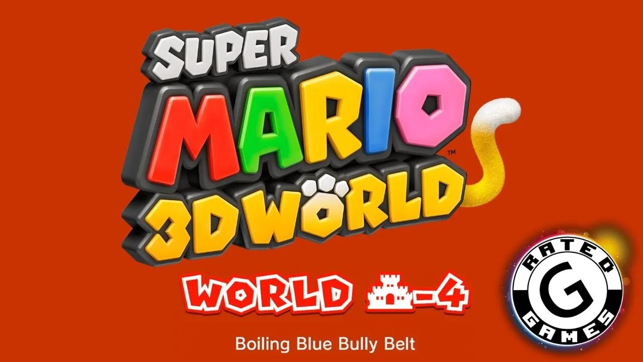 Super Mario 3D World No Commentary - World 🏰-4 - Boiling Blue Bully Belt - All Stars and Stamps