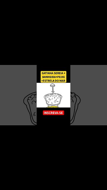 COMO DESENHAR GATO SEREIA+BANHEIRA+ PEIXE+ ESTRELA DO MAR #shorts #gatokawaii #desenholivre