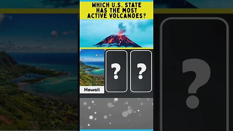 Which U.S. state has the most active volcanoes? #shorts #trivia #geography #volcanoes #usa #volcano