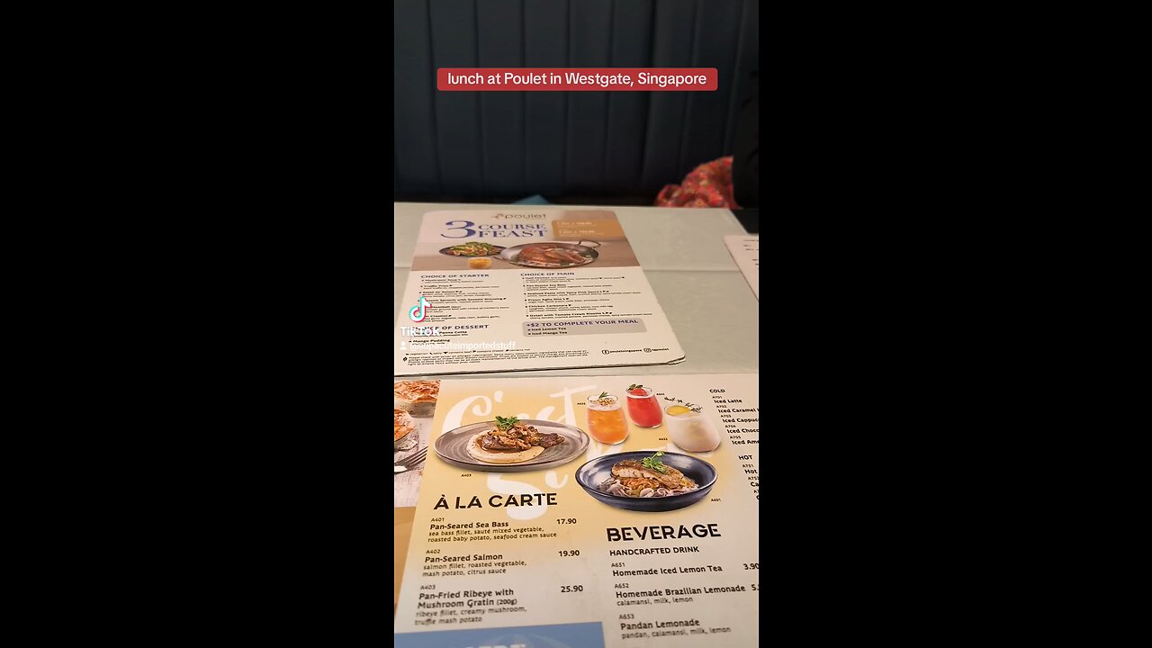 Lunch at Poulet in Westgate, Singapore