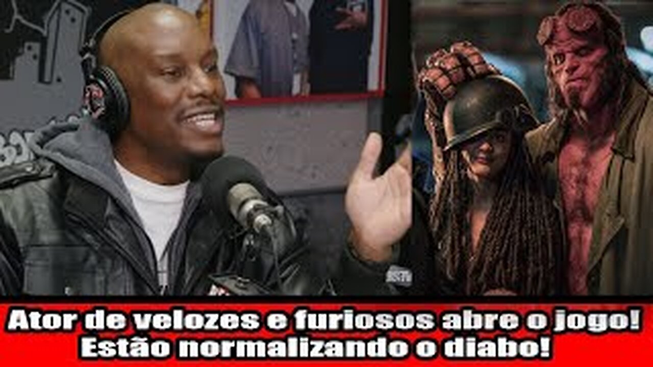Ator de velozes e furiosos abre o jogo! Estão tentando normaliza o diabo!