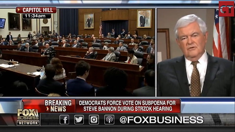 Newt Says What the Rest of Us Are Thinking: It’s Time To Throw Peter Strzok in Jail