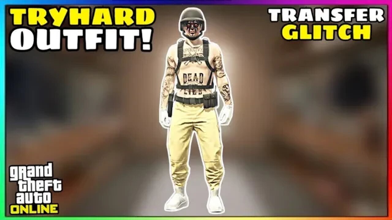 How To Make Yellow Joggers W/ Cop Belt Modded Glitched Outfit (GTA Online)