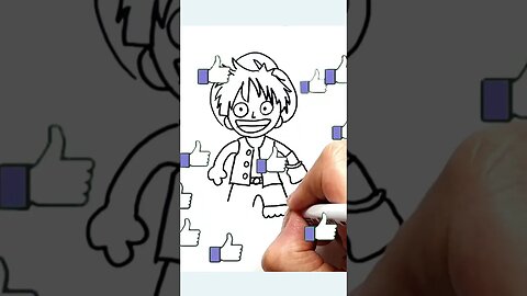How to draw and paint Monkey D. Luffy from One Piece