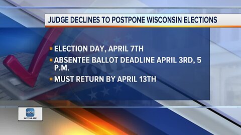 Judge won’t delay Wisconsin election but extends voting