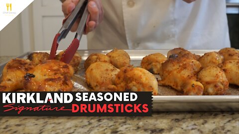 Kirkland Signature Garlic Pepper Seasoned Drumsticks | Chef Dawg