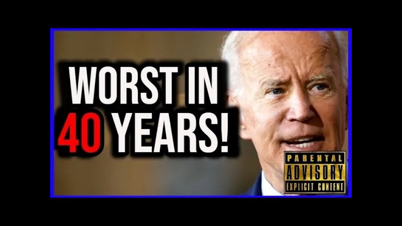 Joe Biden is OFFICIALLY the Worst President of My Lifetime as INFLATION is Worse in 40 Years AGAIN!