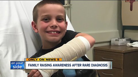 Ravenna boy excited to get back to his favorite sports after sidelined by rare bone disease