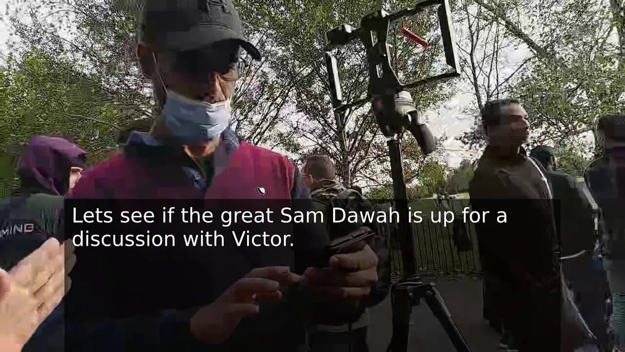 The Great Sam Dawah Runs From A Discussion With Victor At Speakers Corner