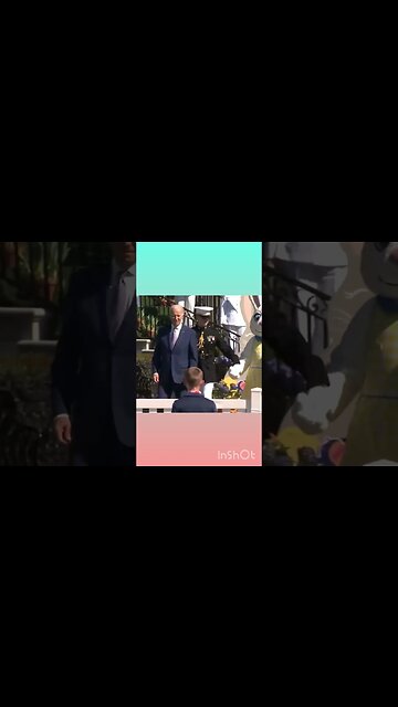 Biden Chased by the Easter Bunny #washingtondc #biden #shorts #shortsvideo #joebiden