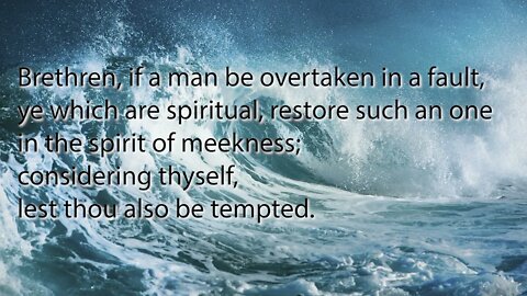 Verse of the Week| Galatians 6:1