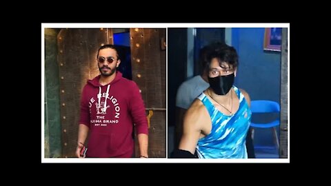 Tiger Shroff and Aishwarya Thackeray snapped outside a dubbing studio | SpotboyE