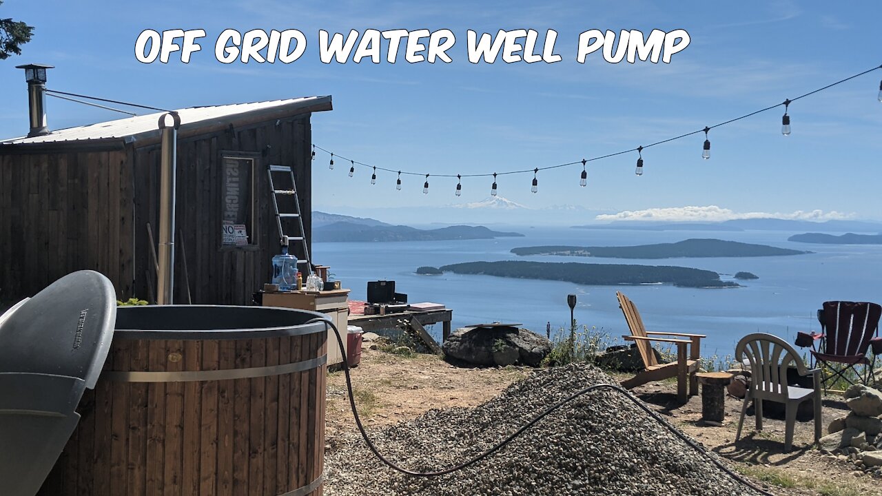 Off grid well pump and hot tub installed!