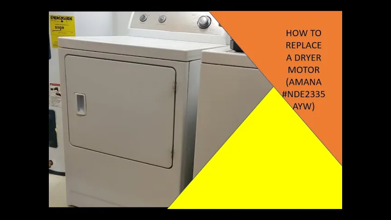 how to repair amana dryer