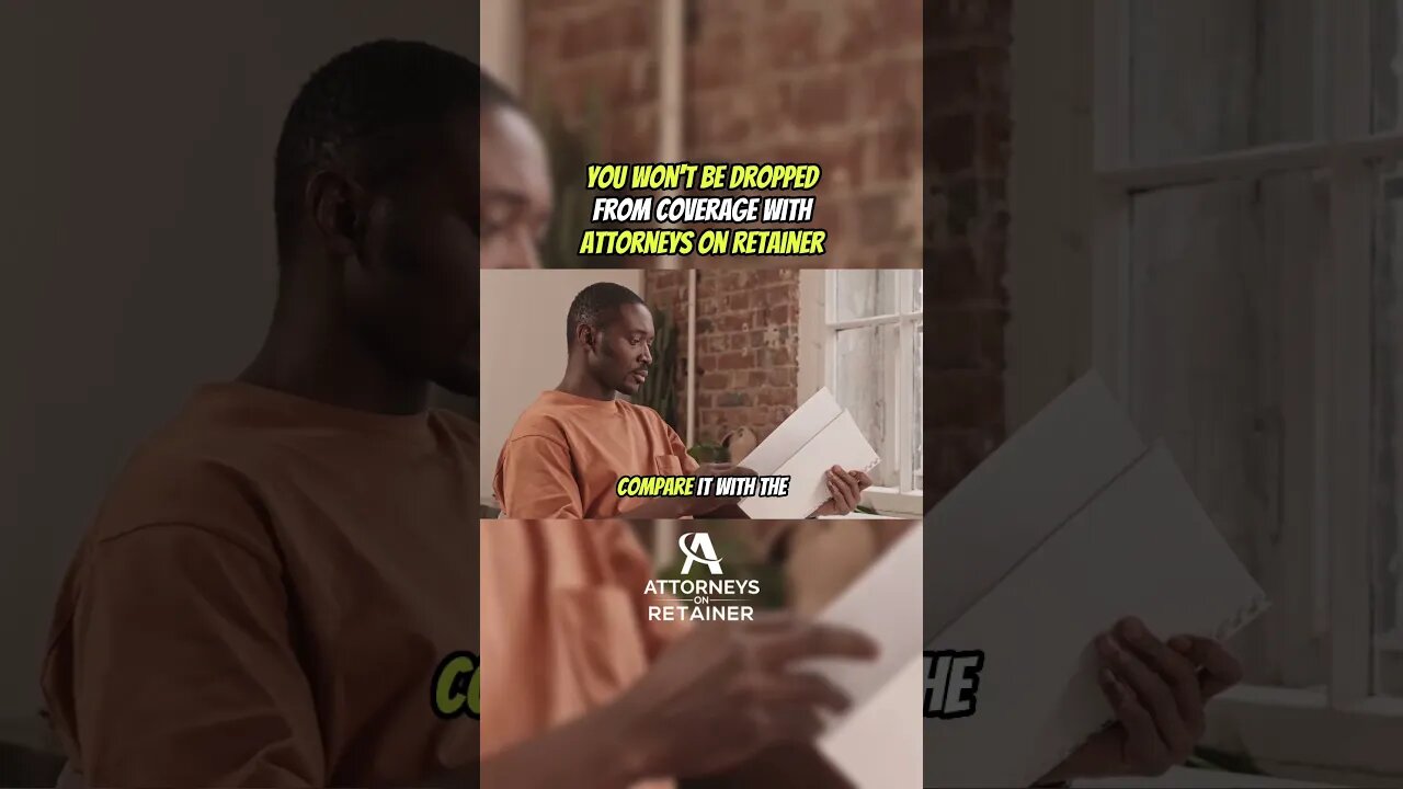 You won't be dropped from coverage with Attorneys On Retainer! #law #selfprotection #attorney