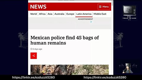 Mexican Police Find 45 Bags of Human Remains!!