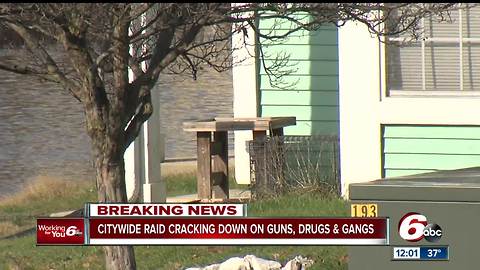 CALL 6: FBI and police raid several homes during citywide sweep targeting drugs and guns in Indy