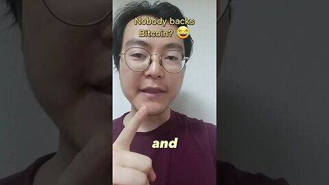 Nobody backs #bitcoin ? 🪙😂