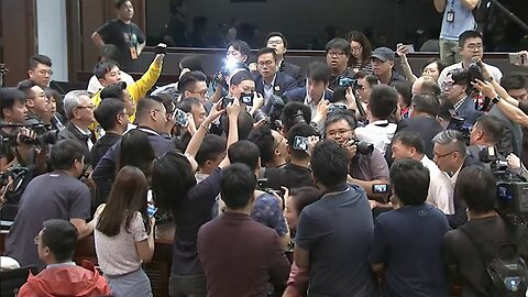 Hong Kong Lawmakers Come To Blows Over Controversial Extradition Law