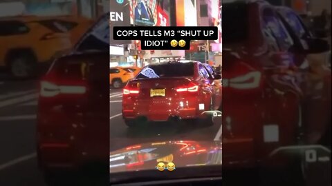 Gotta love nyc cops #viral #f90 #m3 #bmw #carsoftiktok #tiktokcars #nyc #cops #flames #cars #beamer