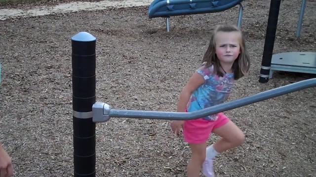 "Young Girl Is Not Happy After Her Playground Fail"