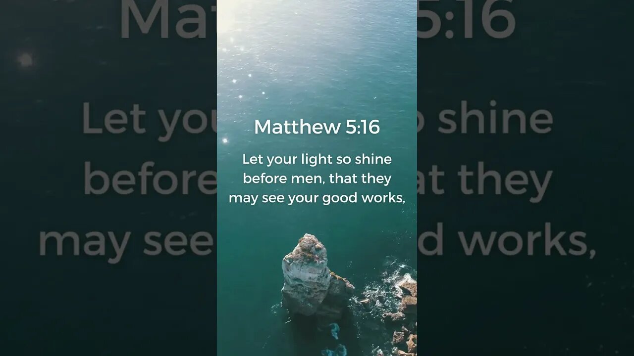 Inspiring Bible Verses - Let God's Light Shine