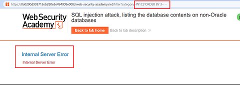 SQL injection attack, listing the database contents on non-Oracle databases