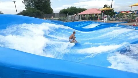 flowrider - Andrew - 14 at Soak City, Kings Island