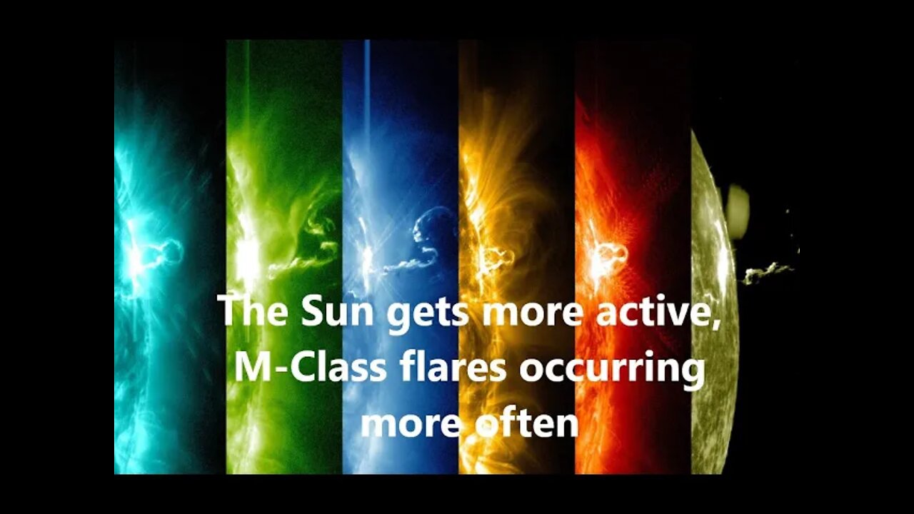 The sun gets more active, M-class flares occurring more often
