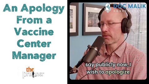 An Apology From a Vaccine Center Manager