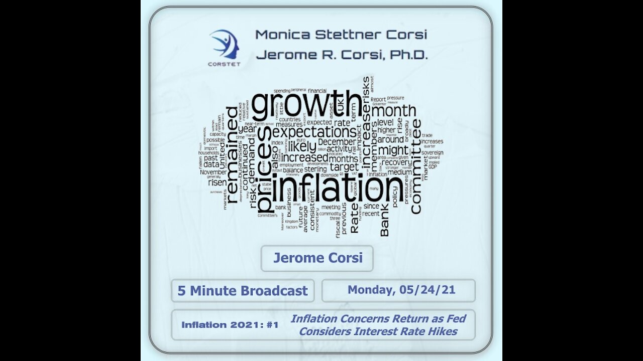 Corstet 5 Minute Overview: Inflation 2021 #1 - Concerns Return As Fed Considers Interest Rate Hikes