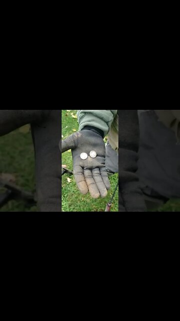 Silver area, eh #treasure #relic #coins #metaldetecting #silver #buttons #civilwar #trending