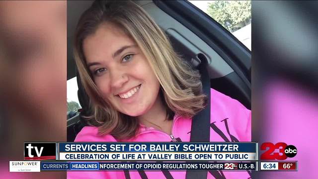 Services scheduled for today for Bailey Schweitzer