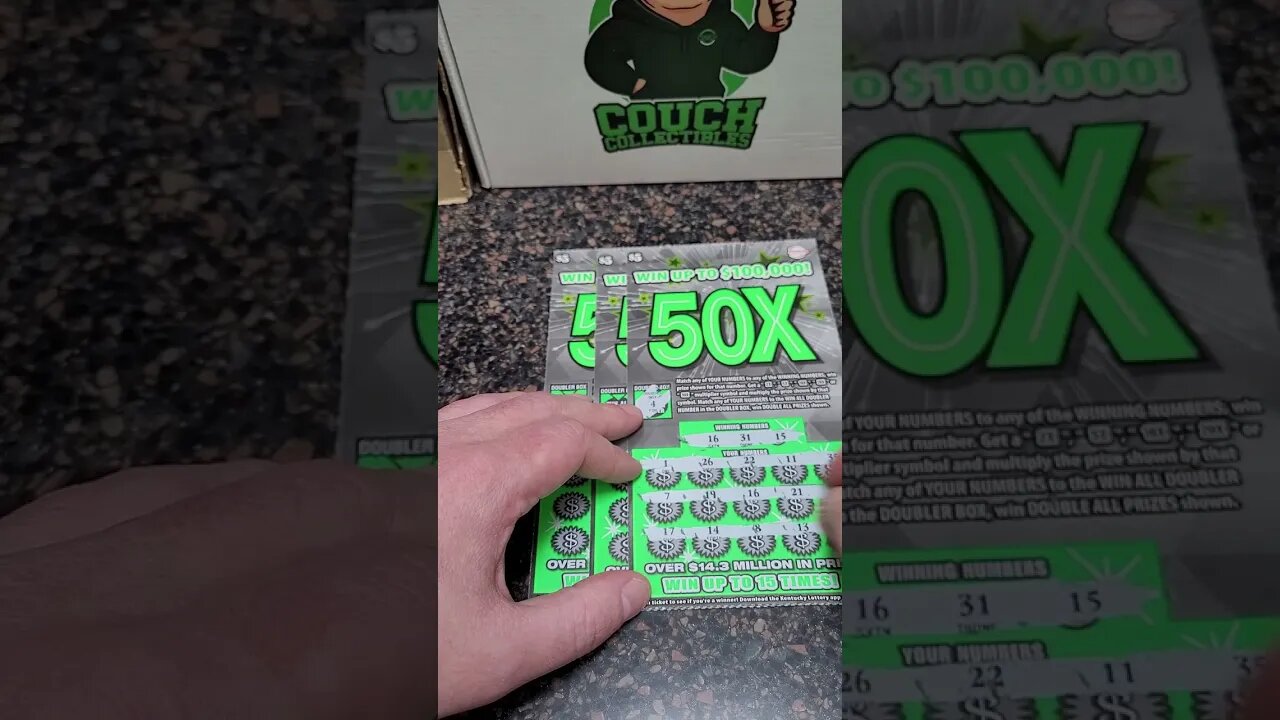 50X Lottery Ticket #shorts #lottery