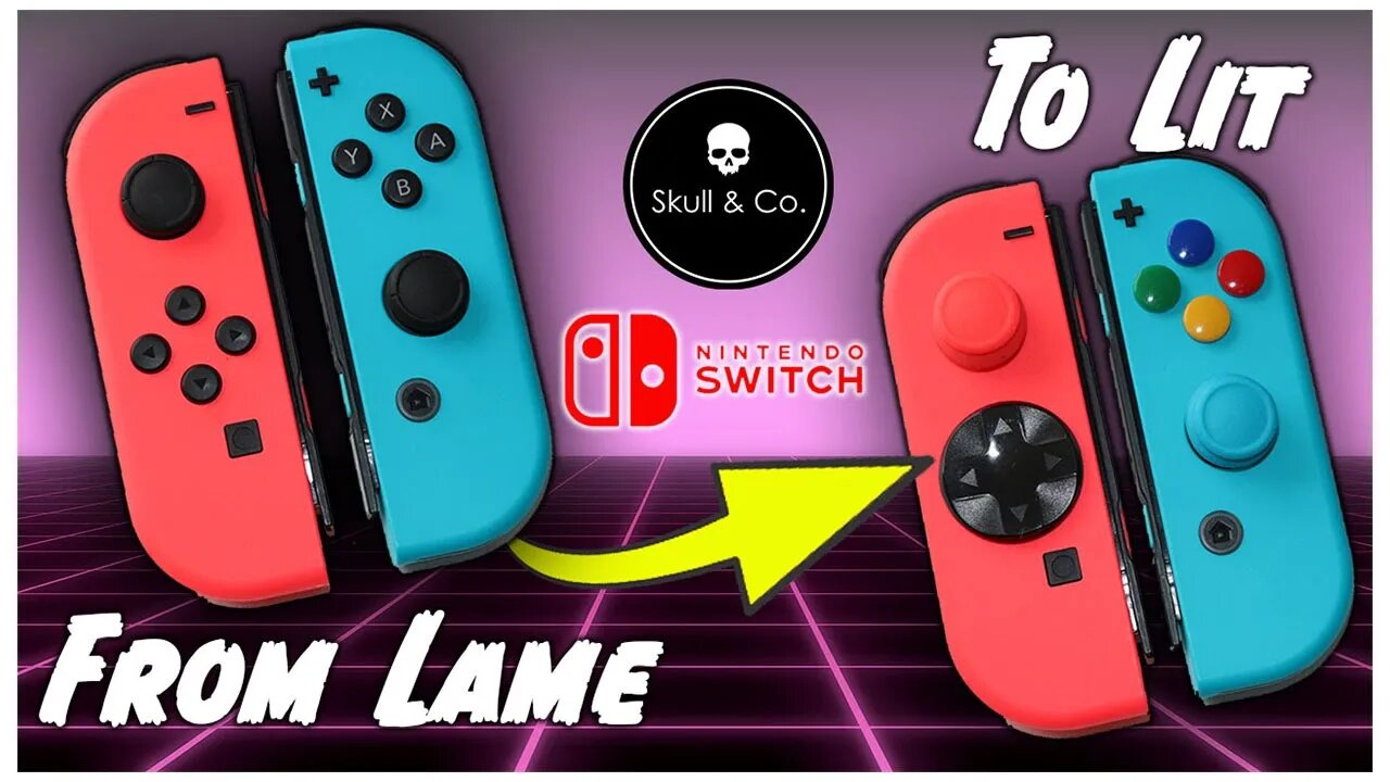 NO MOD Joy Con D-Pad & Button Installation Options from Skull & Co! - #Shorts