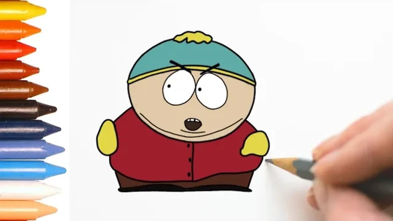 COMO DESENHAR ERIC CARTMAN DE SOUTH PARK - FÁCIL #southpark #cartman