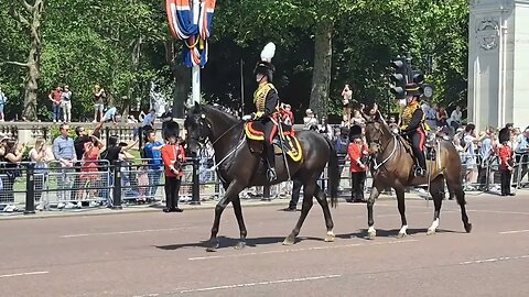 The kings troops on the mall. colonel's review #thekingsguard