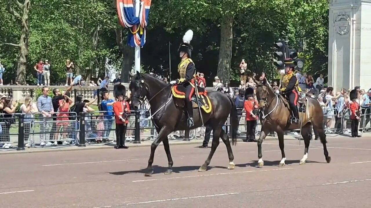 The kings troops on the mall. colonel's review #thekingsguard