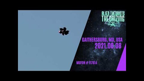 UFO DRONE CAUGHT MORPHING ON TAPE IN GAITHERSBURG, MD | ALIEN THEORISTS THEORIZING