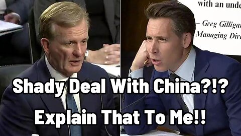 Sen. Hawley TORCHES PGA Official, Issues Brutal Warning About Dealings With China!