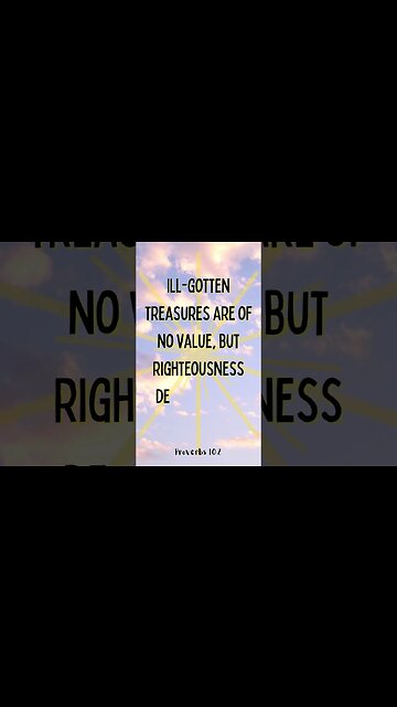 Proverbs 10:2 #shorts